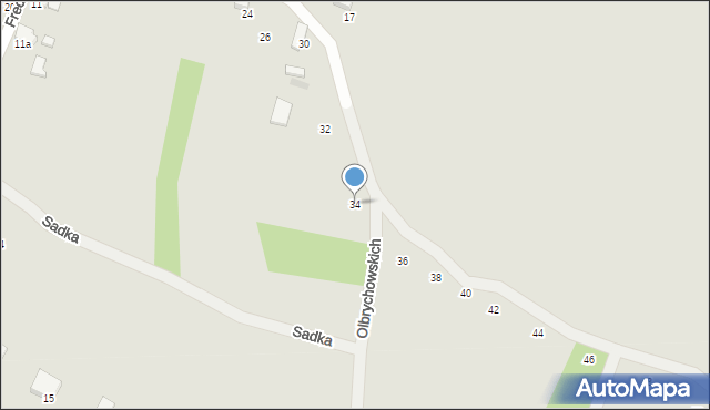 Radomsko, Jarzębinowa, 34, mapa Radomsko