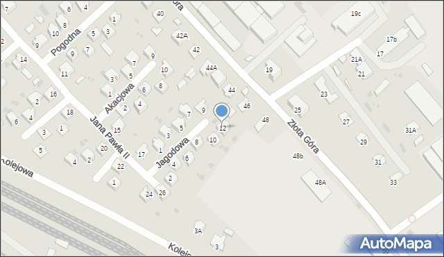 Radymno, Jagodowa, 12, mapa Radymno