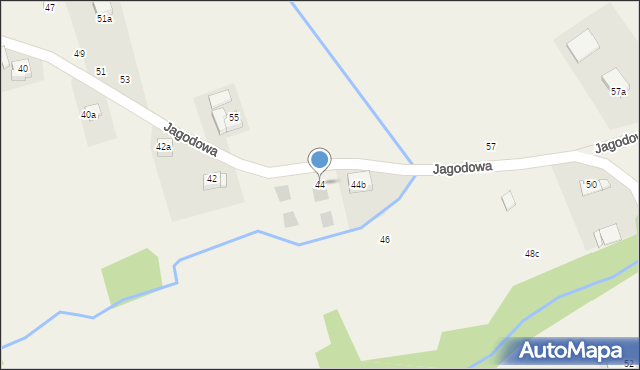 Radziszów, Jagodowa, 44, mapa Radziszów