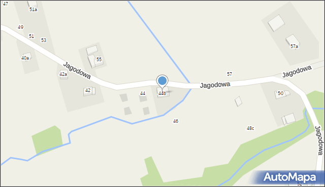 Radziszów, Jagodowa, 44b, mapa Radziszów