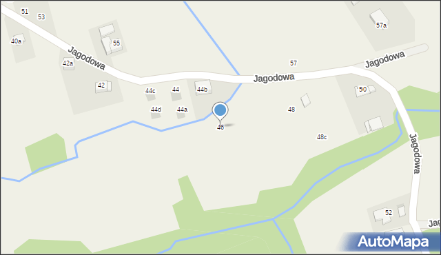 Radziszów, Jagodowa, 46, mapa Radziszów