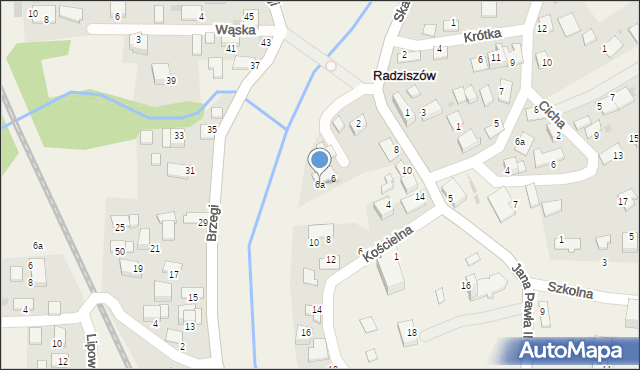 Radziszów, Jana Pawła II, 6a, mapa Radziszów