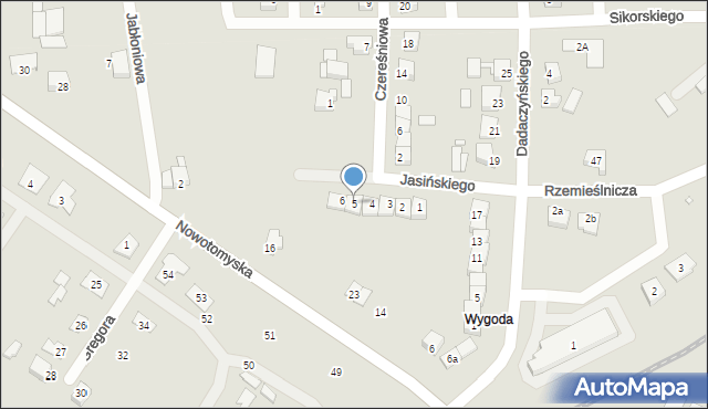 Rakoniewice, Jasińskiego, 5, mapa Rakoniewice