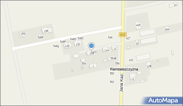 Rembelszczyzna, Jana Kazimierza, 11B, mapa Rembelszczyzna