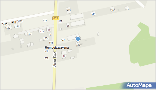 Rembelszczyzna, Jana Kazimierza, 12B, mapa Rembelszczyzna