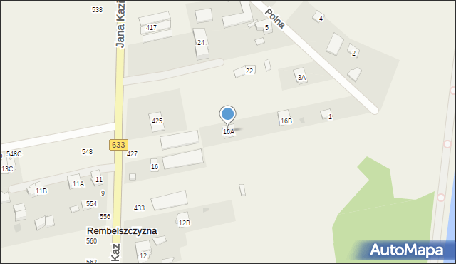 Rembelszczyzna, Jana Kazimierza, 16A, mapa Rembelszczyzna