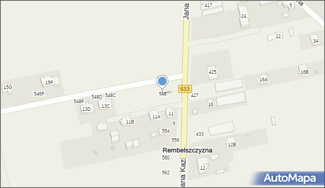 Rembelszczyzna, Jana Kazimierza, 548, mapa Rembelszczyzna