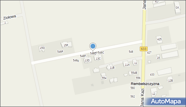 Rembelszczyzna, Jana Kazimierza, 548D, mapa Rembelszczyzna