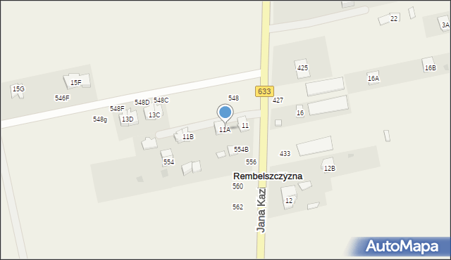 Rembelszczyzna, Jana Kazimierza, 552A, mapa Rembelszczyzna