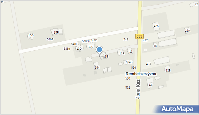 Rembelszczyzna, Jana Kazimierza, 552C, mapa Rembelszczyzna