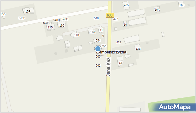 Rembelszczyzna, Jana Kazimierza, 560, mapa Rembelszczyzna