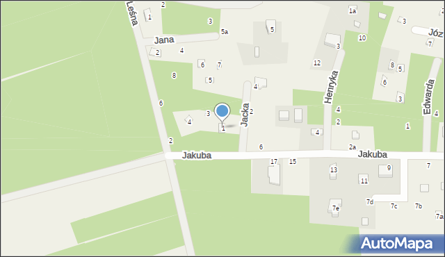 Rosanów, Jacka, 1, mapa Rosanów