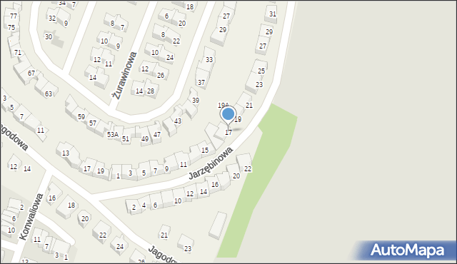 Rotmanka, Jarzębinowa, 17, mapa Rotmanka