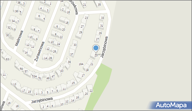 Rotmanka, Jarzębinowa, 23, mapa Rotmanka