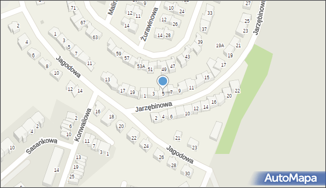 Rotmanka, Jarzębinowa, 5, mapa Rotmanka