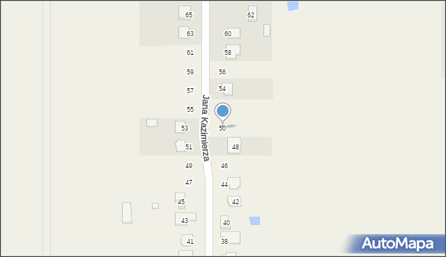 Ruda-Bugaj, Jana Kazimierza, 50, mapa Ruda-Bugaj