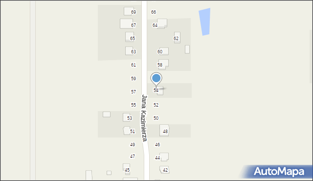 Ruda-Bugaj, Jana Kazimierza, 54, mapa Ruda-Bugaj