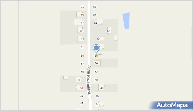 Ruda-Bugaj, Jana Kazimierza, 56, mapa Ruda-Bugaj