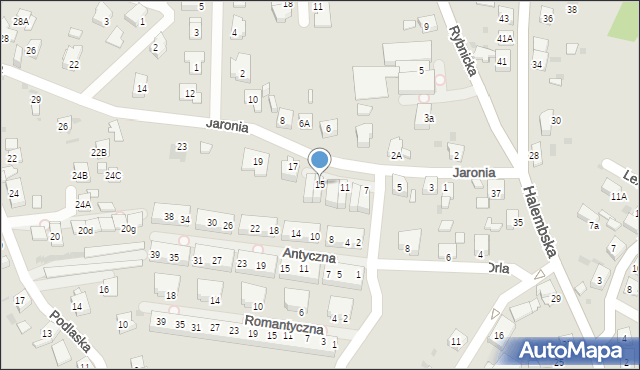 Ruda Śląska, Jaronia Nikodema, 15, mapa Rudy Śląskiej
