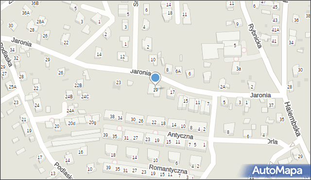 Ruda Śląska, Jaronia Nikodema, 19, mapa Rudy Śląskiej