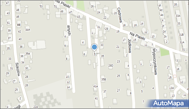 Ruda Śląska, Jaworowa, 3, mapa Rudy Śląskiej