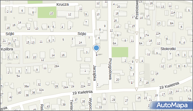 Rybie, Jarząbka, 4, mapa Rybie