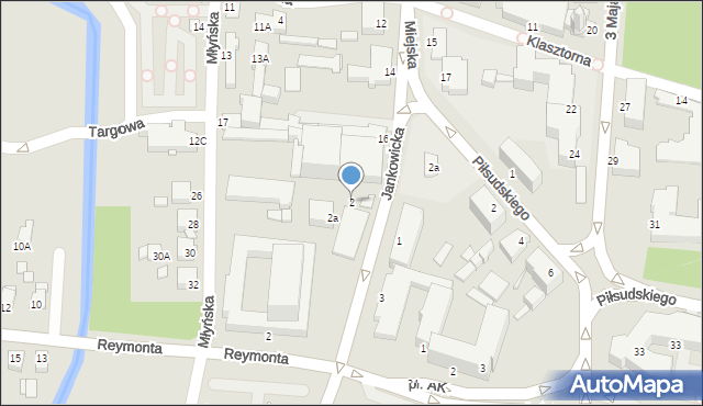 Rybnik, Jankowicka, 2, mapa Rybnika