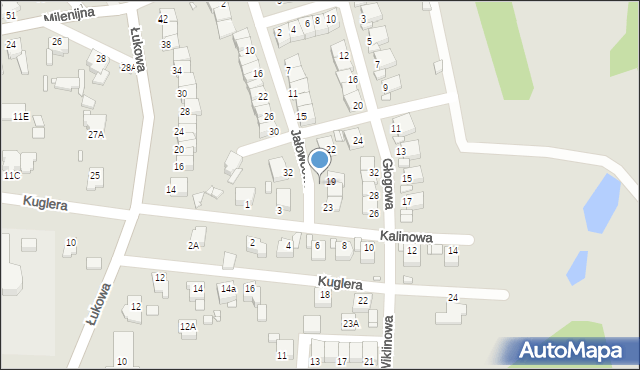 Rybnik, Jałowcowa, 21, mapa Rybnika