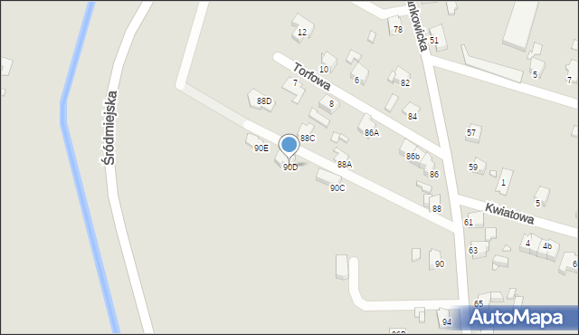 Rybnik, Jankowicka, 90D, mapa Rybnika