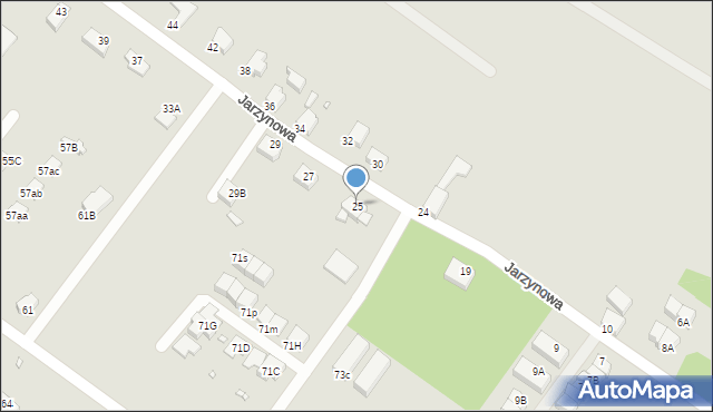 Rybnik, Jarzynowa, 25, mapa Rybnika