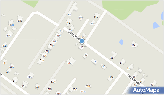 Rybnik, Jarzynowa, 45, mapa Rybnika