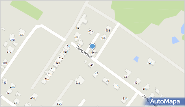 Rybnik, Jarzynowa, 56, mapa Rybnika