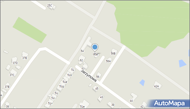 Rybnik, Jarzynowa, 60a, mapa Rybnika