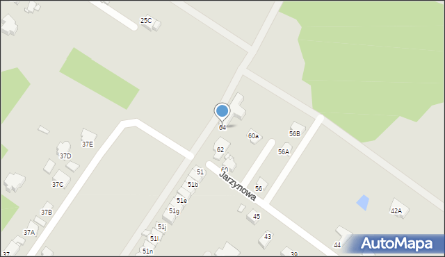 Rybnik, Jarzynowa, 64, mapa Rybnika