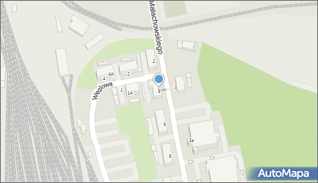 Rybnik, Jastrzębska, 4, mapa Rybnika