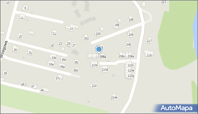 Rzeszów, Jarowa, 208f, mapa Rzeszów