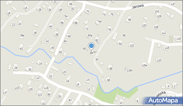 Rzeszów, Jarowa, 84, mapa Rzeszów