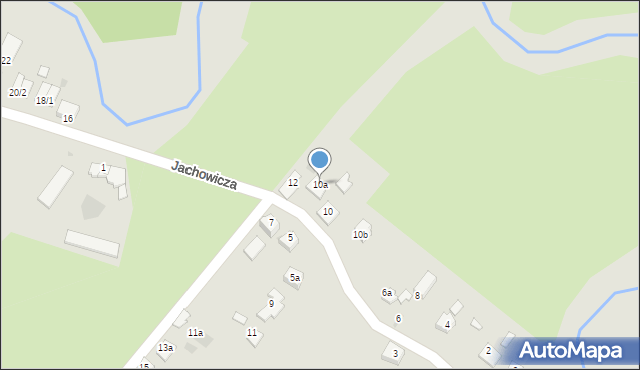 Rzeszów, Jachowicza Stanisława, 10a, mapa Rzeszów