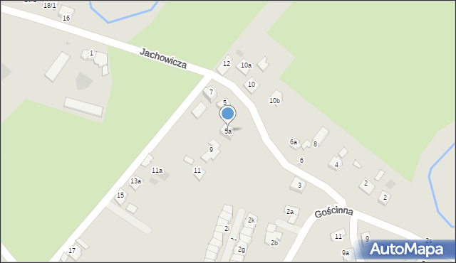 Rzeszów, Jachowicza Stanisława, 5a, mapa Rzeszów