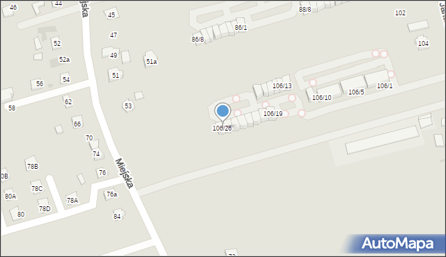 Rzeszów, Jana Pawła II, 106/26, mapa Rzeszów