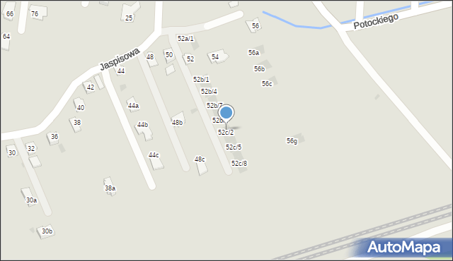 Rzeszów, Jaspisowa, 52c/1, mapa Rzeszów