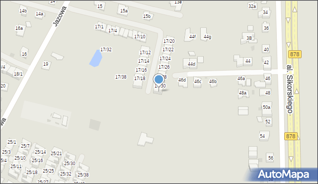 Rzeszów, Jazowa, 17/31, mapa Rzeszów