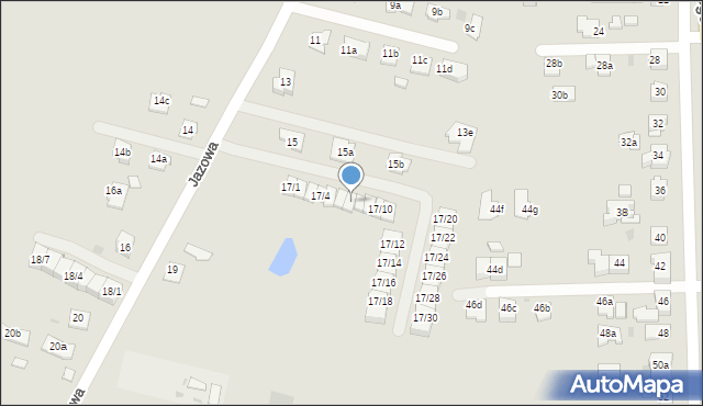 Rzeszów, Jazowa, 17/7, mapa Rzeszów