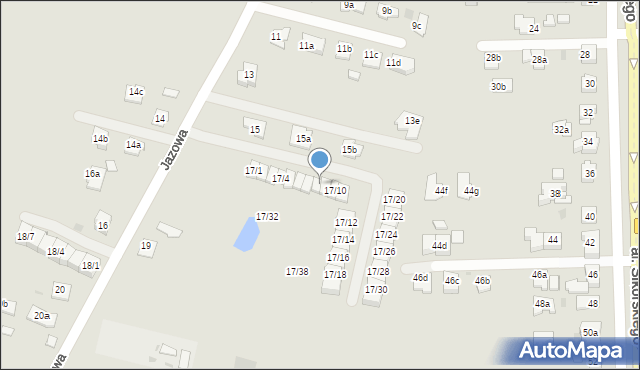 Rzeszów, Jazowa, 17/8, mapa Rzeszów