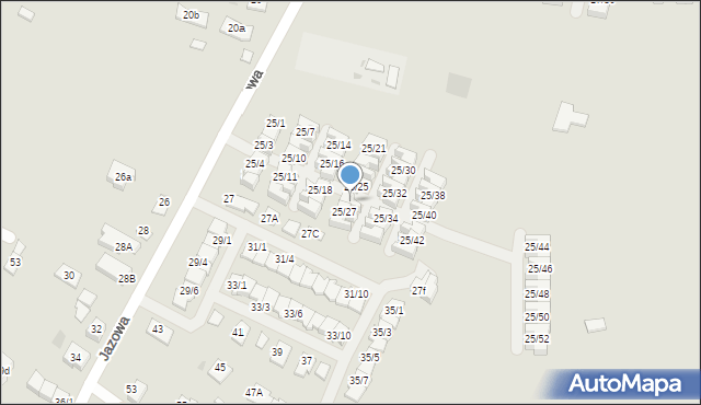 Rzeszów, Jazowa, 25/26, mapa Rzeszów