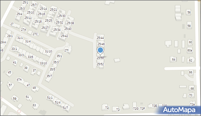 Rzeszów, Jazowa, 25/50, mapa Rzeszów