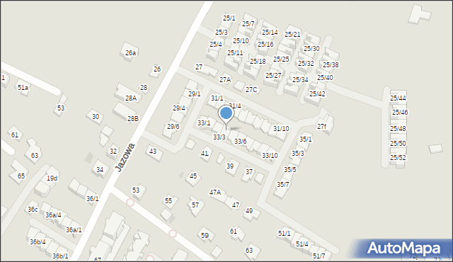 Rzeszów, Jazowa, 33/4, mapa Rzeszów