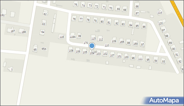 Sadowie, Jacentów, 104, mapa Sadowie