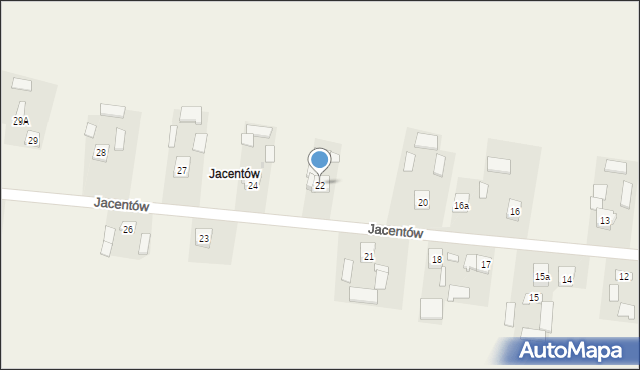 Sadowie, Jacentów, 22, mapa Sadowie