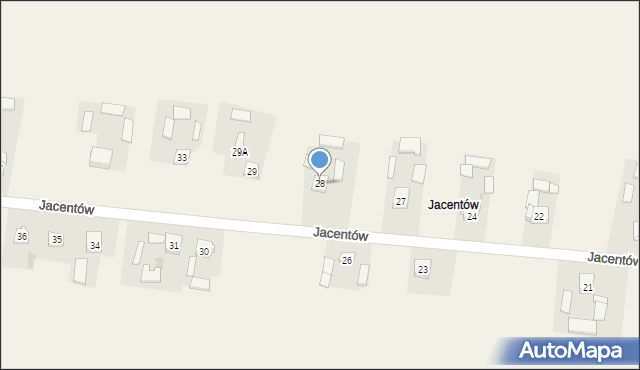 Sadowie, Jacentów, 28, mapa Sadowie